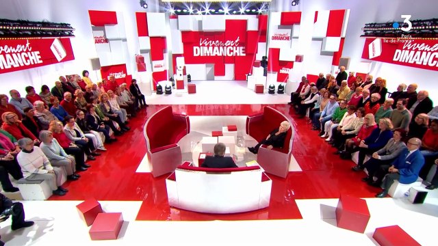 Mimia Mathy évoque son état de santé face à Michel Drucker dans Vivement dimanche sur France 3.
