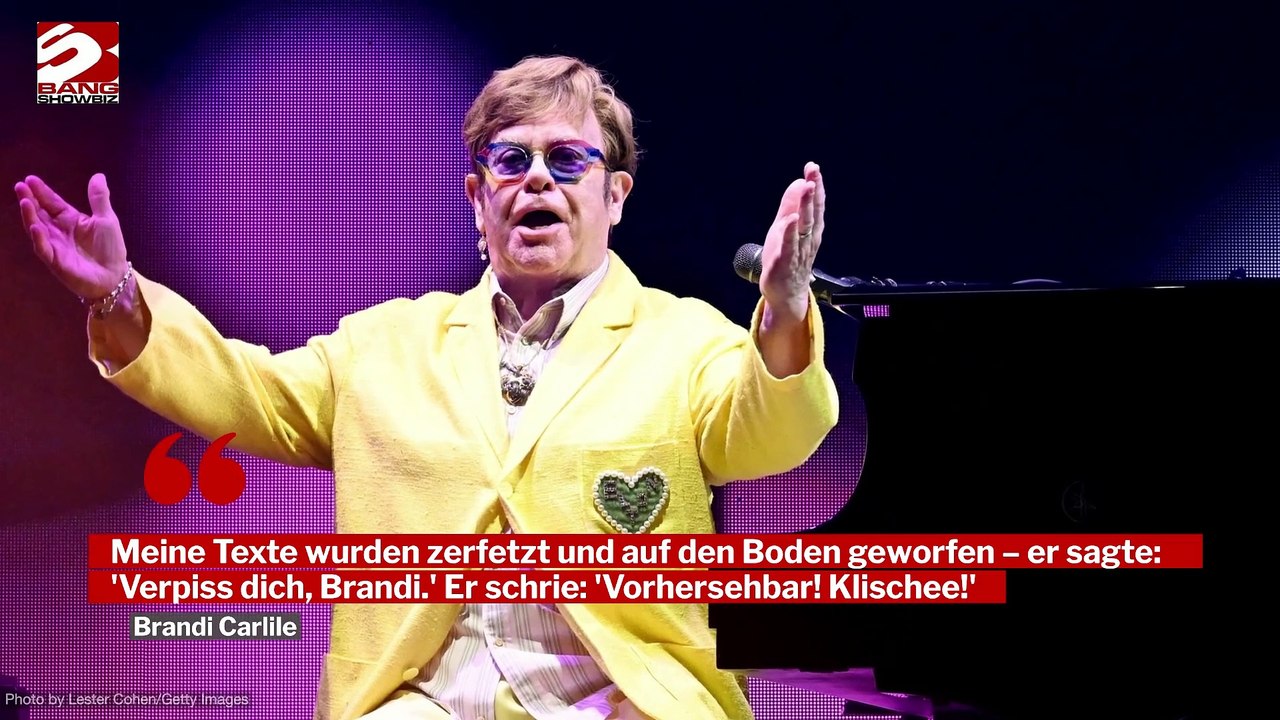 Elton John zertrümmert iPad: Er hatte einen Wutanfall im Studio mit Brandi Carlile