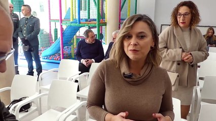 PREISDENTE DPT Y ALCALDESA DE LA PUEBLA CASA CULTURA LA PUEBLA DE VALVERDE EN TERUEL