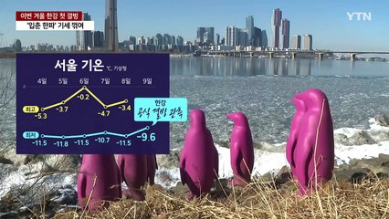 한강 흐름 멈췄다, '역대 2번째 늦은 공식 결빙'...한파 점차 약화 / YTN