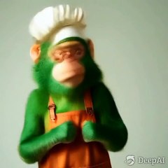 Green Monkey Family Dancing