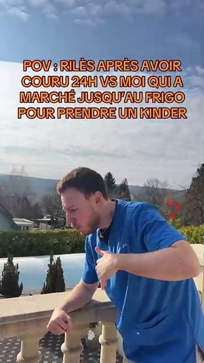 POV : Rilès après avoir couru 24h non stop VS Moi qui a marché jusqu’au frigo pour prendre un kinder 😂