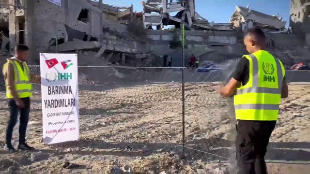 İHH, Gazze'de 870 aile için çadır kentler kurdu