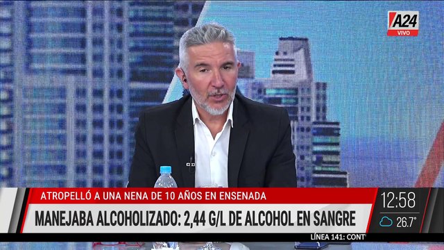 🔴ENSENADA: ATROPELLÓ A UNA NENA DE 10 AÑOS CON 2,44 GRAMOS DE ALCOHOL EN SANGRE