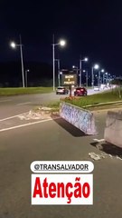 Bloqueio da Transalvador na Avenida Orlando Gomes revolta motoristas; órgão justifica