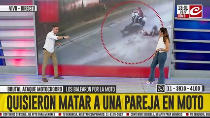 Brutal ataque motochorro: quisieron matar a una pareja en moto
