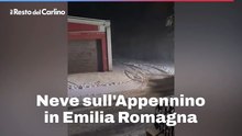 Neve sull'Appennino in Emilia Romagna: video