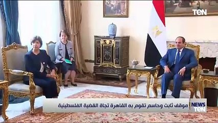 موقف ثابت وحاسم تقوم به القاهرة تجاه القضبة الفلسطينية