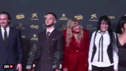 Galardonados en los Premios Goya 2025 posan en el photocall