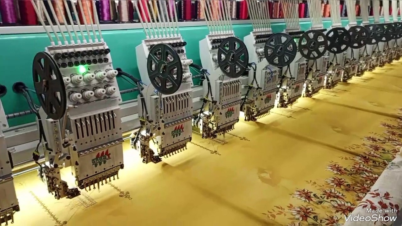 Embroidery work embroidery machine