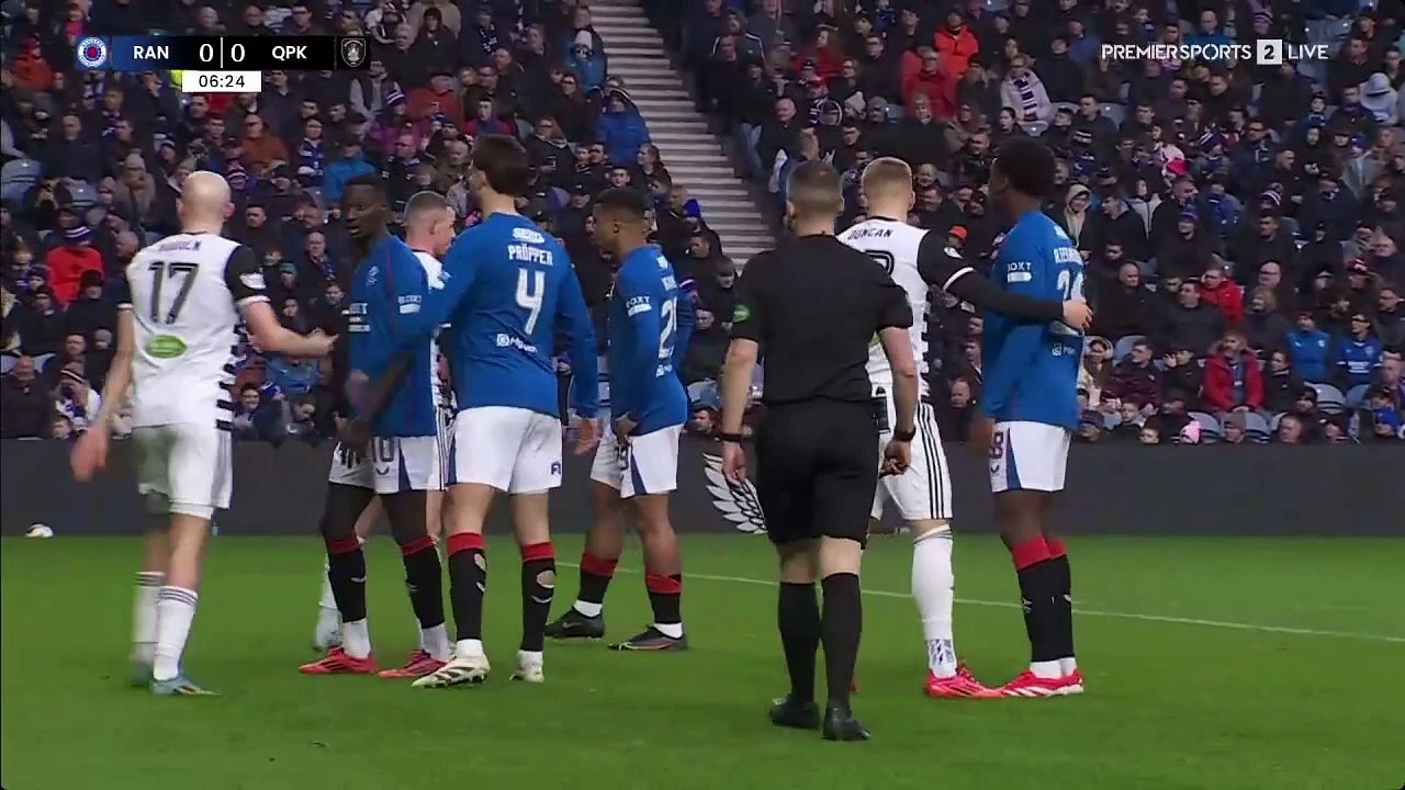 Rangers Vs Queens Park Scottish Cup Last 16 1 Half