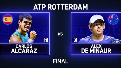 Alcaraz beats De Minaur to clinch Rotterdam Open title