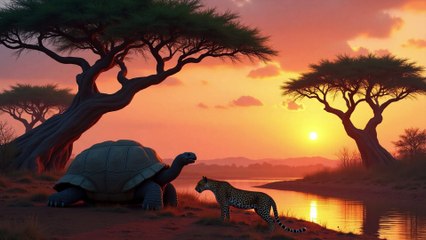 The Clever Tortoise That Outsmarted a Greedy Leopard