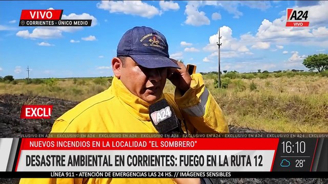 📍NUEVOS FOCOS DE INCENDIO EN CORRIENTES: 20 MIL HECTÁREAS AFECTADAS