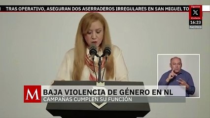 Gobierno de Nuevo León anuncia baja en la violencia hacia las mujeres