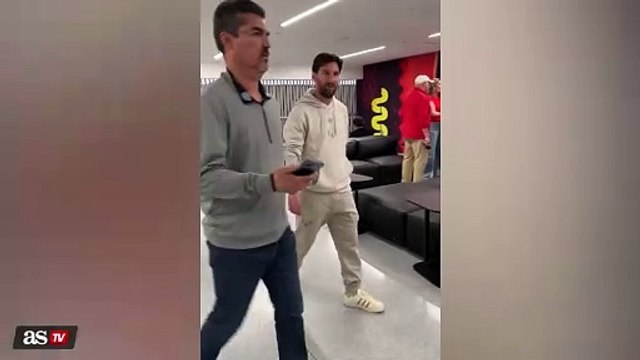 Messi llega a Nueva Orleans para ver la Super Bowl LIX