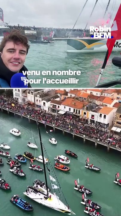 Plus de 100.000 personnes pour l’arrivée de Violette Dorange au Vendée Globe