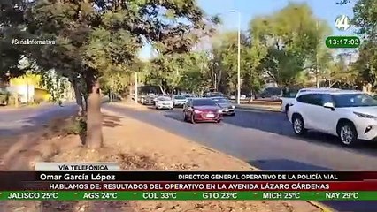 Omar García López habla sobre los resultados del operativo en la avenida Lázaro Cárdenas