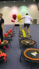 colours balloons breaking 😍....