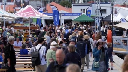 Crowds gather to Hobart for Australian Wooden Boat Festival