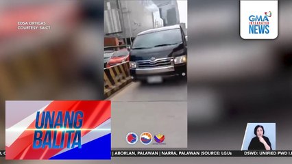 Nagpakilalang security detail ni dating Sen. Pacquiao, sinita nang dumaan sa EDSA busway | Unang Balita