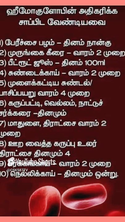 _ஹீமோகுளோபின்_ விரைவான உதவிக்குறிப்புகள்!_ #hemoglobin   #shotsviral   #quicktips