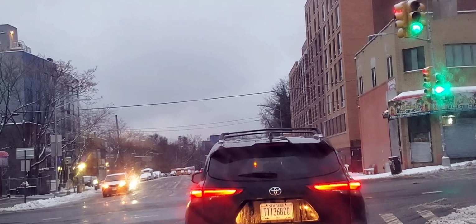 Snow driving:Webster Avenue/Fordham road