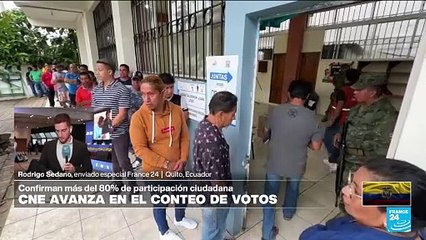 Informe desde Quito: empieza el conteo de votos tras cierre de urnas