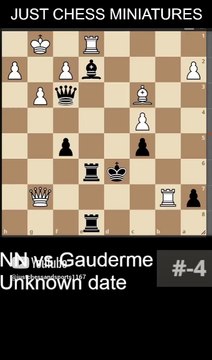 NN vs Gauderme. Corridor checkmate