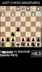 Frank Marshall defeats Janowski with the Morphy's checkmate