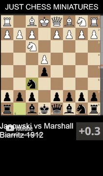 Frank Marshall defeats Janowski with the Morphy's checkmate