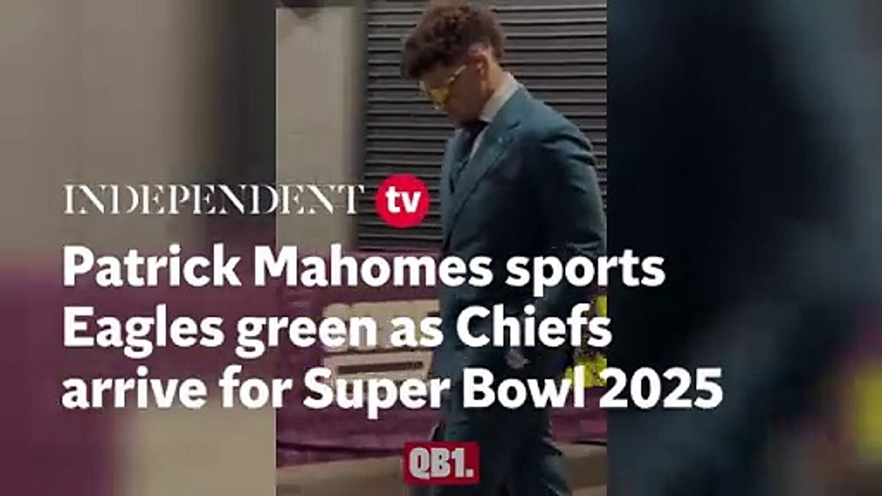 Patrick Mahomes sports unexpected colour as Chiefs arrive for Super Bowl 2025