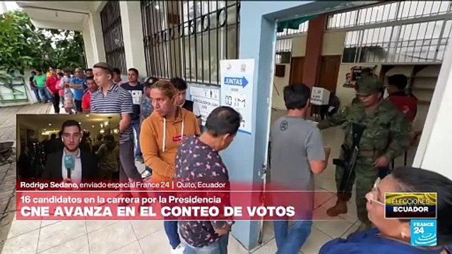 Informe desde Quito: encuestas a pie de urna darían como ganador de las elecciones a Daniel Noboa