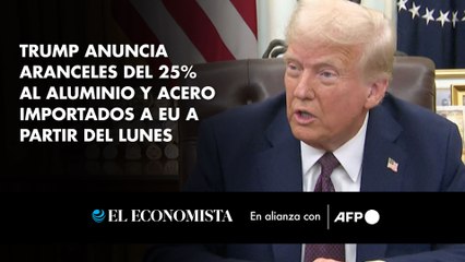 Trump anuncia aranceles del 25% al aluminio y acero