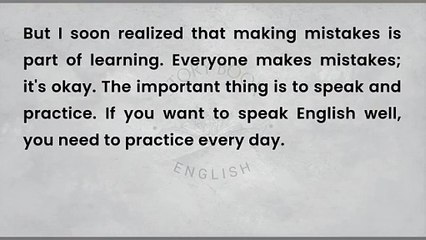 Talking In English Is So Easy -- Graded Reader -- Improve Your English -- Listen And Practice
