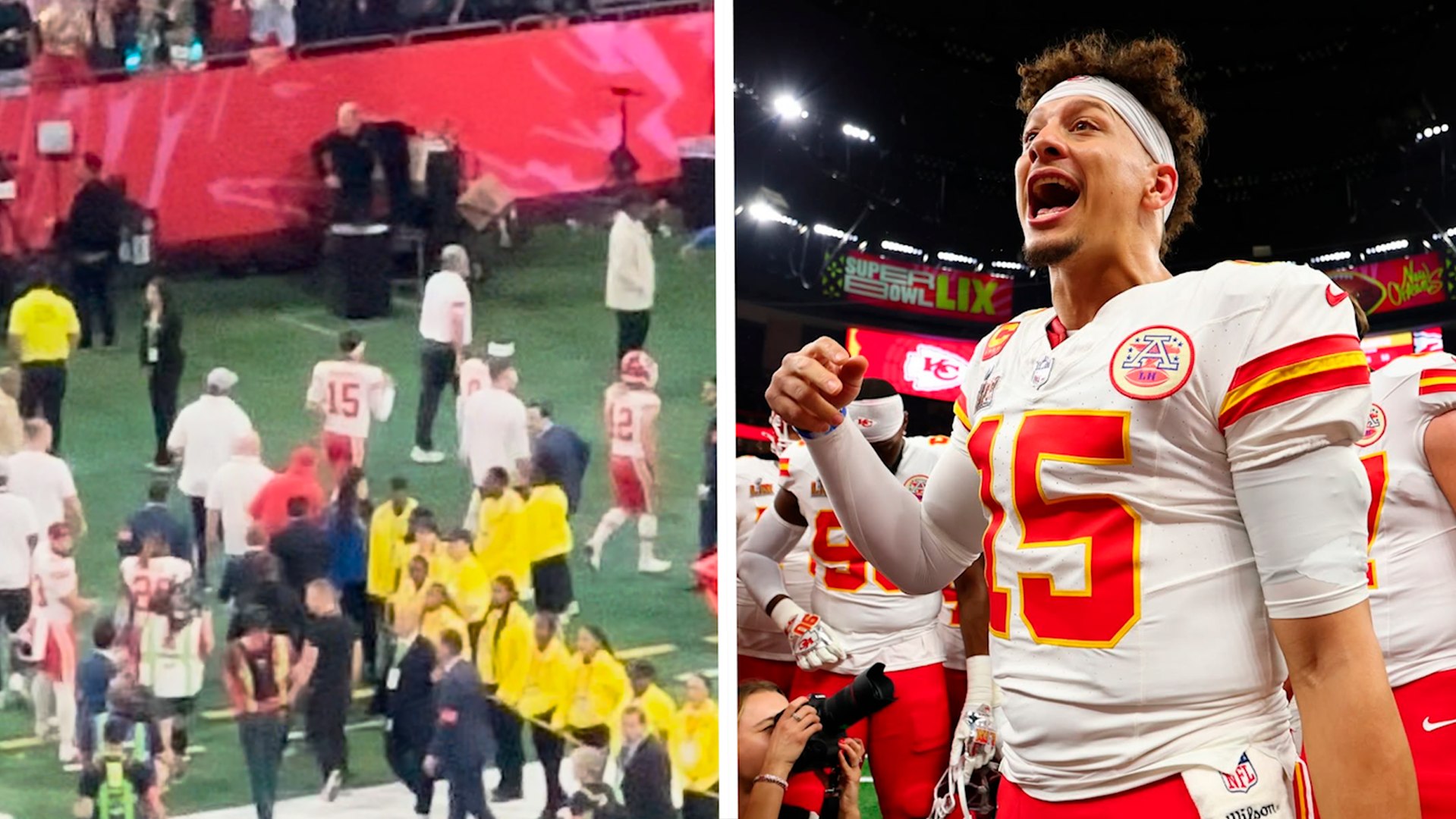 Mahomes abandona el campo rpidamente tras el triunfo de los Philadelphia Eagles