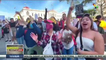 Jóvenes manifestaron contra ley de minería en El Salvador