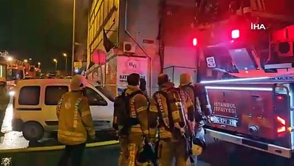 İstanbul'da tekstil atölyesinde yangın