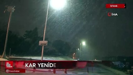 İstanbul'da kar yağışı yeniden başladı