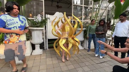 Yeh Sati Se Inspired Hai - Jaise Aag Jalti Hai!' - Urfi Javed's Golden Chakra Look