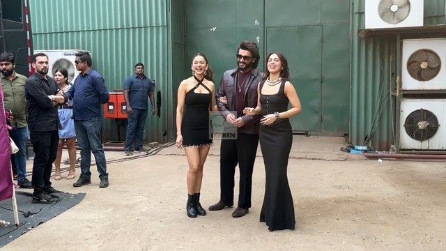 Arjun Kapoor, Rakul Preet Singh और Bhumi Pednekar का Mere Husband Ki Biwi के प्रमोशन पर दिखा ग्लैमरस लुक