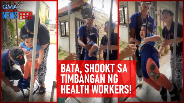 Bata, shookt sa timbangan ng health workers! | GMA Integrated Newsfeed