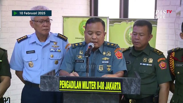 [FULL] Keterangan Pengadilan Militer Jakarta usai Sidang Perdana Kasus Penembakan Bos Rental