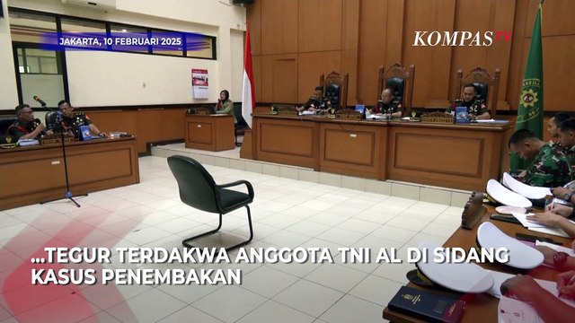 Kala Hakim Minta Anggota TNI AL Terdakwa Penembakan Bos Rental Dicukur saat Sidang