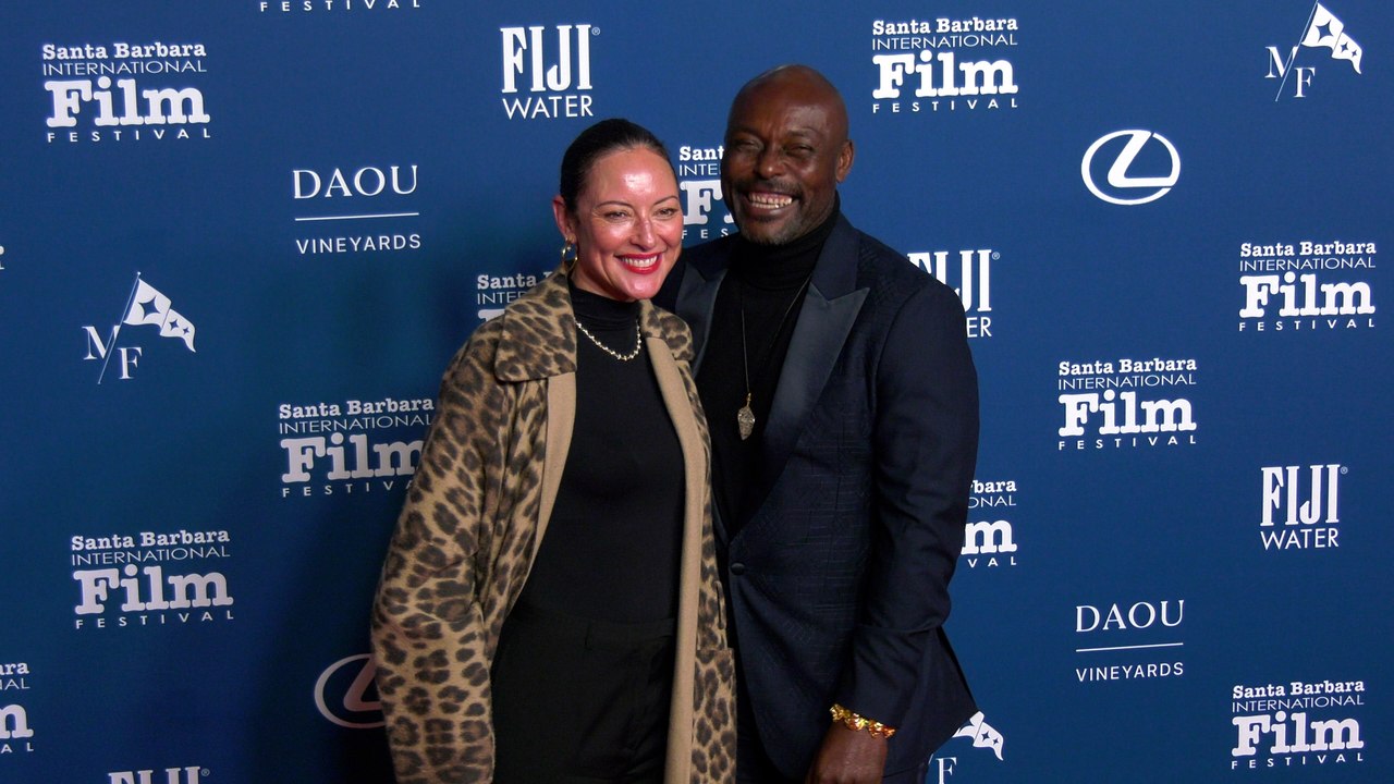 Lola Glaudini and Jimmy Jean-Louis 2025 SBIFF "Virtuosos Award" Red Carpet