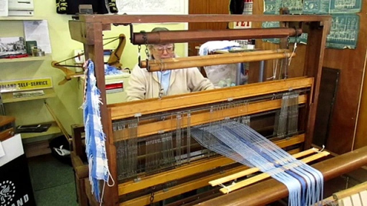 Weaving on a Harris Loom