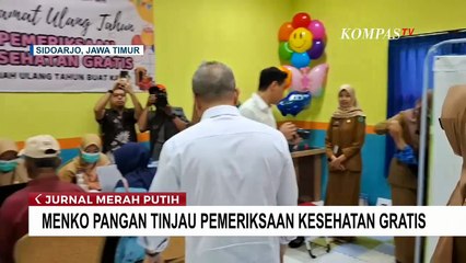 Menko Pangan Zulkifli Hasan Tinjau Pemeriksaan Kesehatan Gratis di Sidoarjo