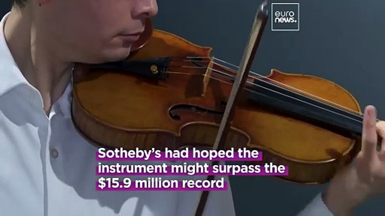 Historic Stradivari violin made in 1714 sells for $11.3M at New York auction