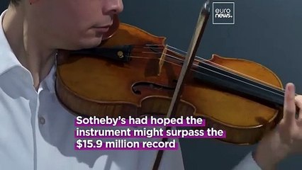 Historic Stradivari violin made in 1714 sells for $11.3M at New York auction
