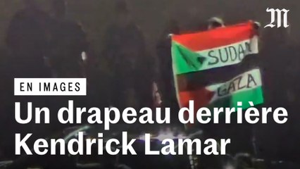 Super Bowl : un danseur brandit un drapeau derrière Kendrick Lamar